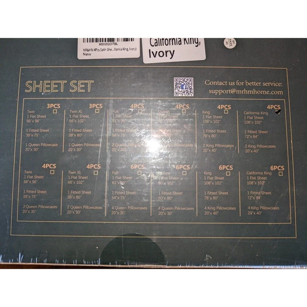 Mr&HM California king sheets set